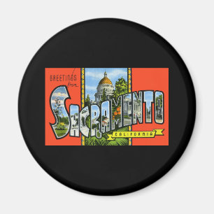 Grüße von Sacramento Kalifornien Magnet