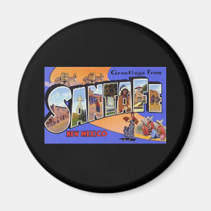 Grüße von Santa- FeNew Mexiko Magnet