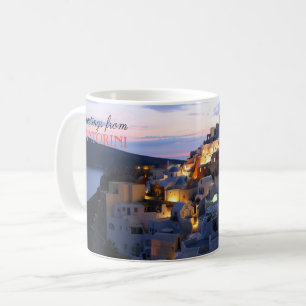 Grüße von Santorini Kaffeetasse