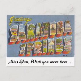 Grüße von Saratoga Springs Postkarte