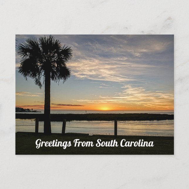 Grüße von South Carolina Postkarte (Vorderseite)