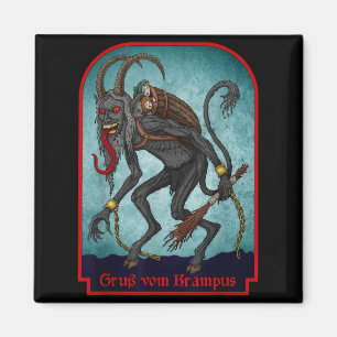 Grüße von Ss vom Krampus Weihnachtsfest Magnet