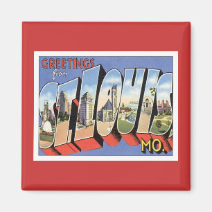 Grüße von St. Louis Missouri Magnet