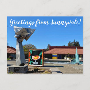 Grüße von Sunnyvale! Postkarte