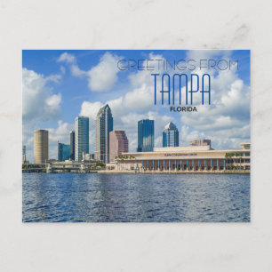 Grüße von Tampa Florida Landschaftliche Postkarte
