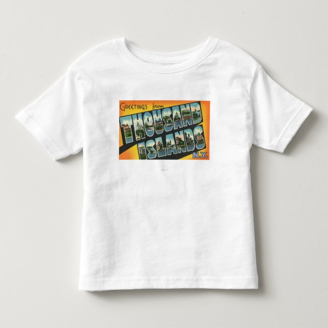 Grüße von tausend Inseln, New York Kleinkind T-shirt (Vorderseite)