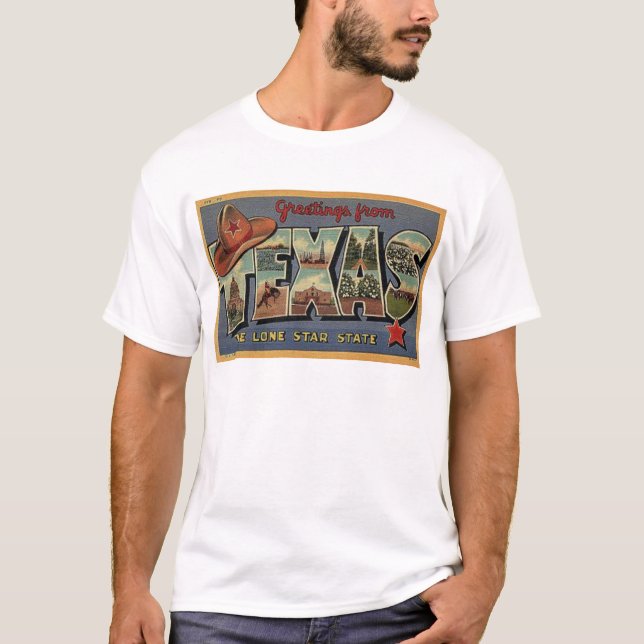 Grüße von Texas T-Shirt (Vorderseite)