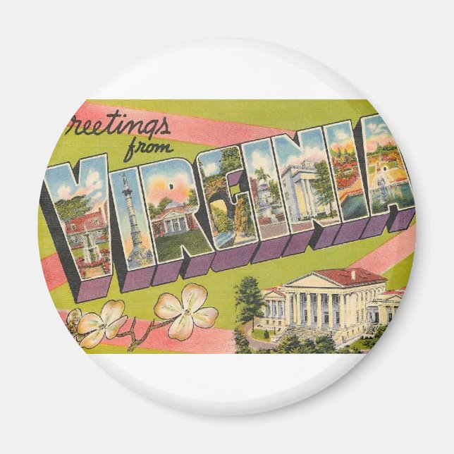 Grüße von Virginia Magnet (Vorne)