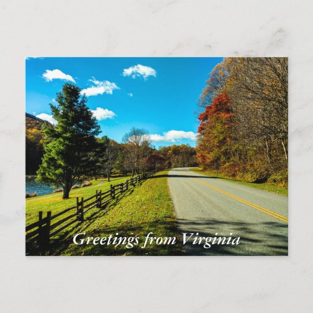 Grüße von Virginia Postcard 3 Postkarte (Vorderseite)