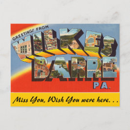 Grüße von Wilkes Barre Postkarte