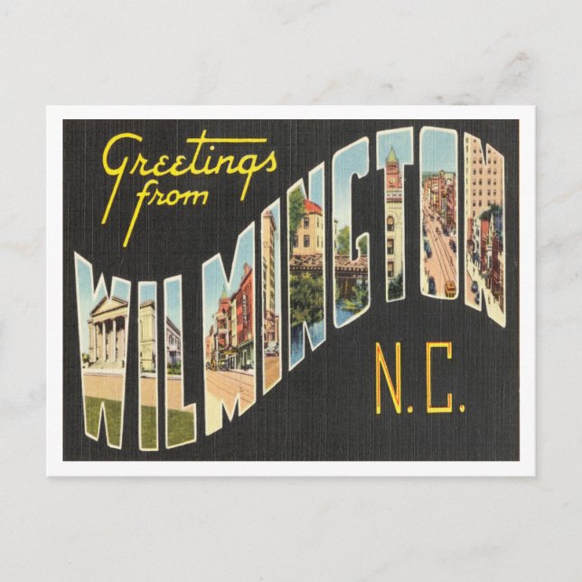 Grüße von Wilmington, North Carolina Travel Postkarte (Vorderseite)