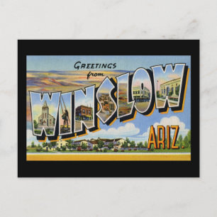 Grüße von Winslow Arizona Postkarte