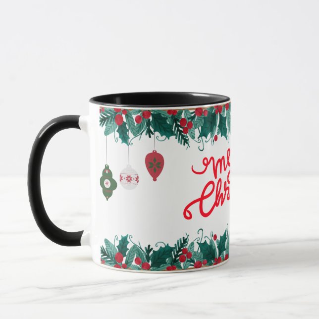Grüße zur Jahreszeit Tasse (Links)