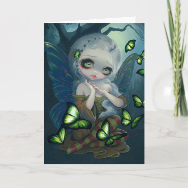 Grußkarte "Absinthe Butterflies" Karte (Vorderseite)