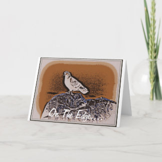 Grußkarte auf der Kante Karte