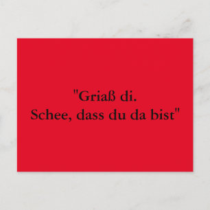 Grußkarte aus Bayern Postkarte