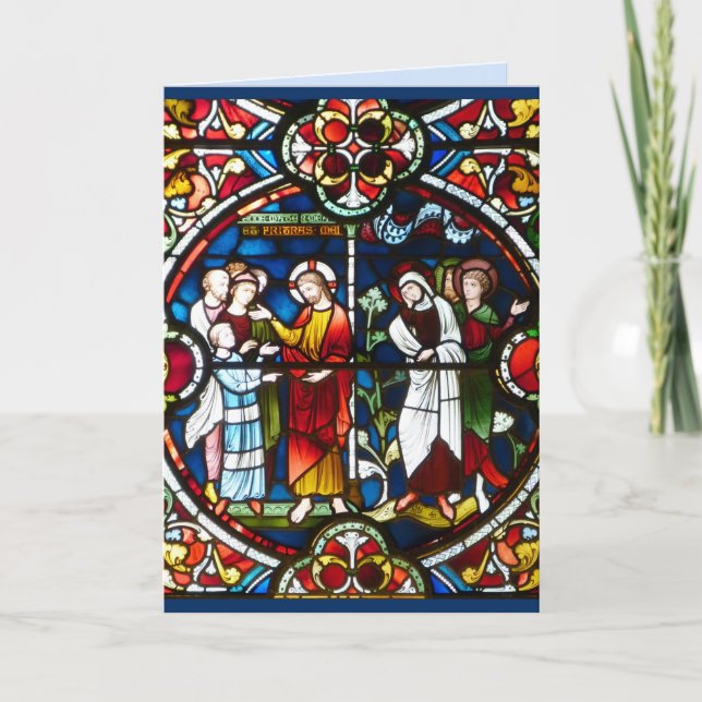 Grußkarte aus Glas Karte (Vorderseite)