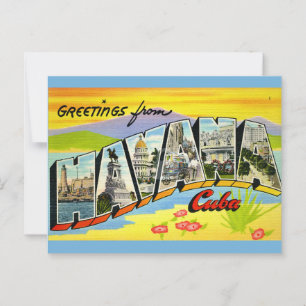 Grußkarte aus Havanna Kuba Postkarte