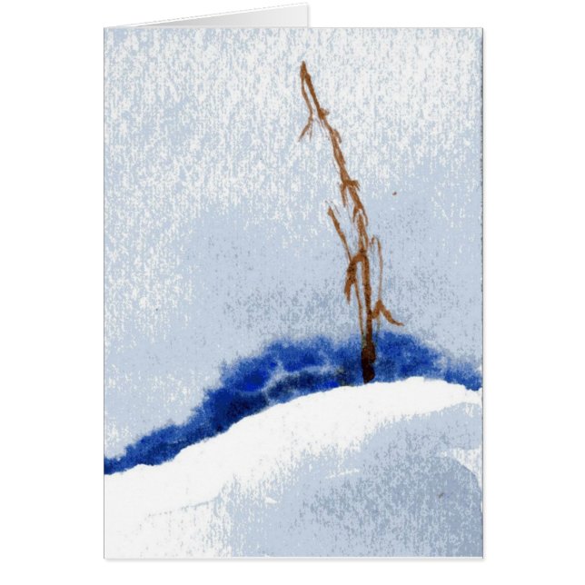 Grußkarte aus Schnee (Vorne)