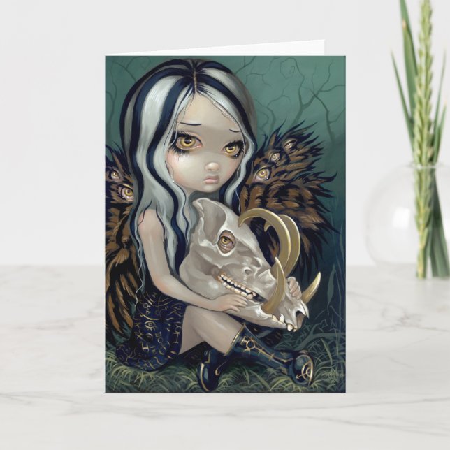 Grußkarte "Babirusa Skull" Karte (Vorderseite)