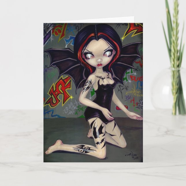 Grußkarte "Bat Tattoos" Karte (Vorderseite)