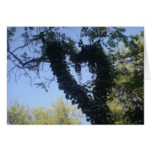 Grusskarte Baumherz, decke