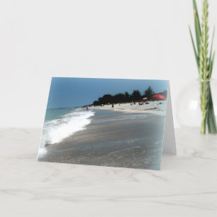 Grußkarte: "Beach Scene" Sanibel Island, FL_ Karte