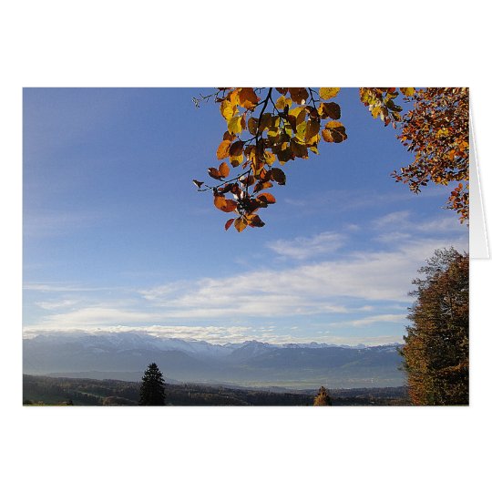 Grusskarte Bergpanorama, blanko Karte