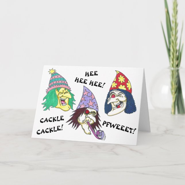 Grußkarte BIRTHDAY WITCHES Karte (Vorderseite)