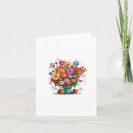 Grußkarte, Blumen, leere Karte, für jeden Anlass Karte