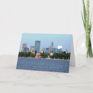 Grußkarte: Calhoun-See, Minneapolis, MN Karte