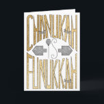 Grußkarte "Chanukah is Funukkah" Feiertagskarte<br><div class="desc">"Hier ist eine "Chanukah ist Funukkah" Grußkarte mit Umschlag. Um diese Karte zu personalisieren, löschen Sie einfach den Text und fügen Sie Ihre eigenen Wörter hinzu. Wählen Sie Ihren bevorzugten Schriftart Stil, Farbe, Größe und Wortlaut. Danke, dass ihr angehalten und vorbeigekommen seid! Viel geschätzt!!! Happy Chanukah/Hanukkah! Größe: Standard (5" x...</div>