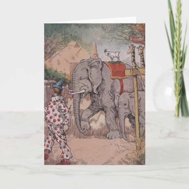 Grußkarte "Circus Parade" Karte (Vorderseite)