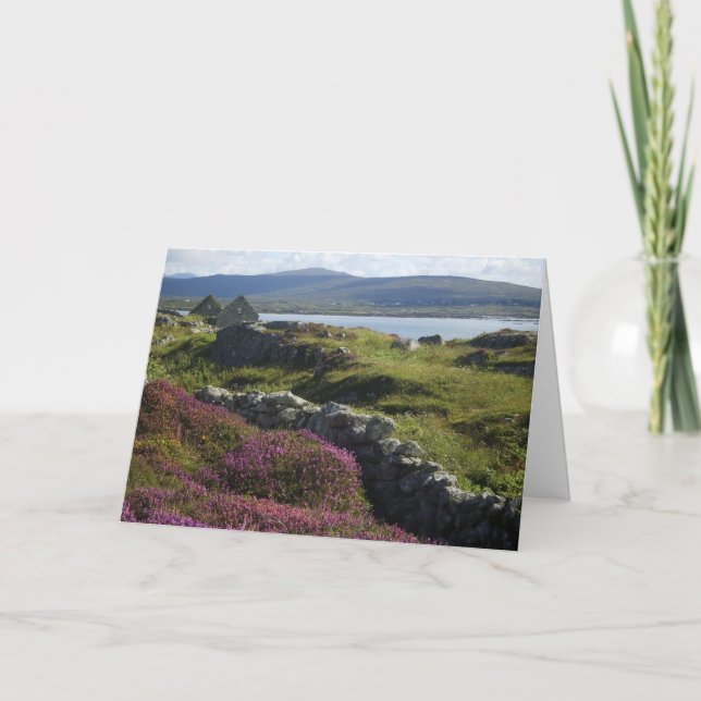 Grußkarte: Connemara Landschaft Karte (Vorderseite)