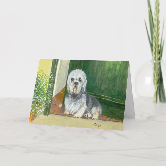 Grußkarte: Dandie Dinmont Terrier Karte (Vorderseite)