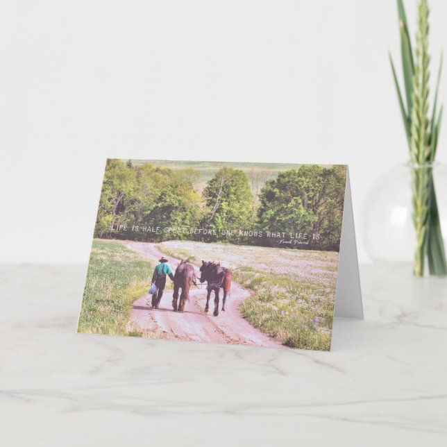 Grußkarte Dankeskarte (Vorderseite)