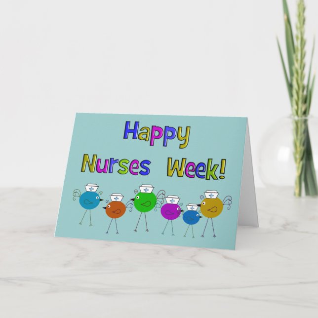 Grußkarte der glücklichen Krankenwoche Dankeskarte (Vorderseite)