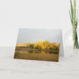 Grußkarte der Herbstfarben der Natur Karte