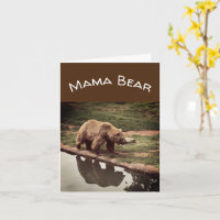 Grußkarte der Mutter des Mama Bären