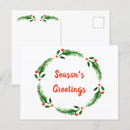 Grußkarte der Saison Postkarte