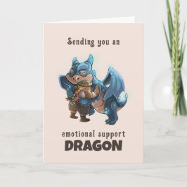 Grußkarte des Drachen für emotionale Unterstützung Karte
