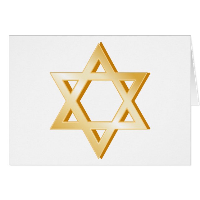 Grußkarte des Judentums Symbol (Vorderseite (Horizontal))