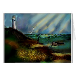 Grußkarte des Leuchtturms (innen leer)