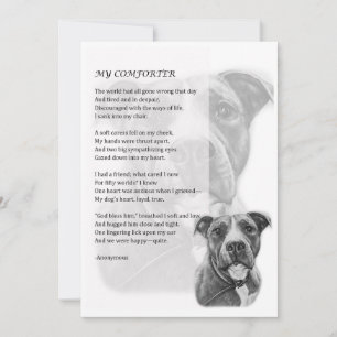 Grußkarte des Pit Bull Dog Begleiterin Geschenk fü Karte