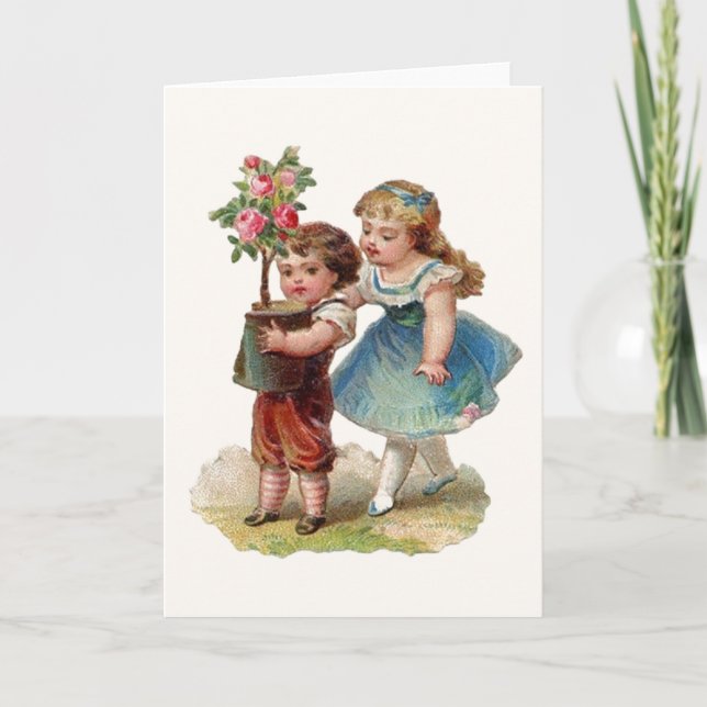 Grußkarte des viktorianischen Muttertags. Karte (Vorderseite)