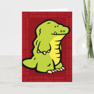 Grußkarte des Wildlife Croc Puzzles Karte
