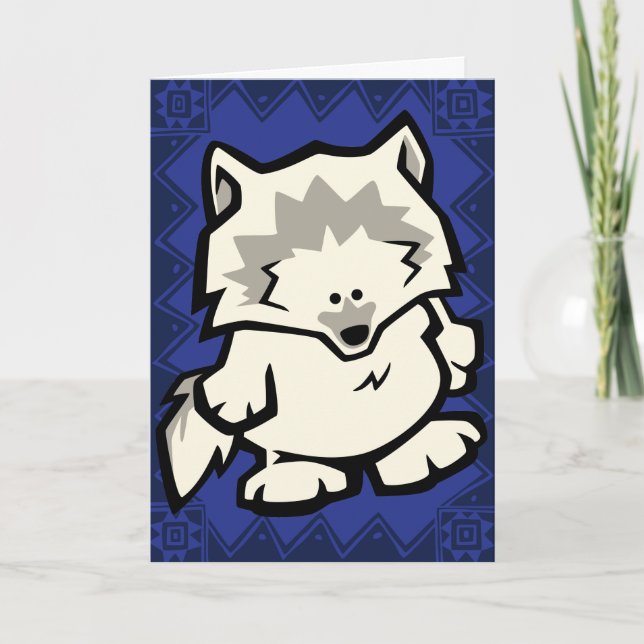 Grußkarte des Wildlife Wolf Puzzles Karte (Vorderseite)