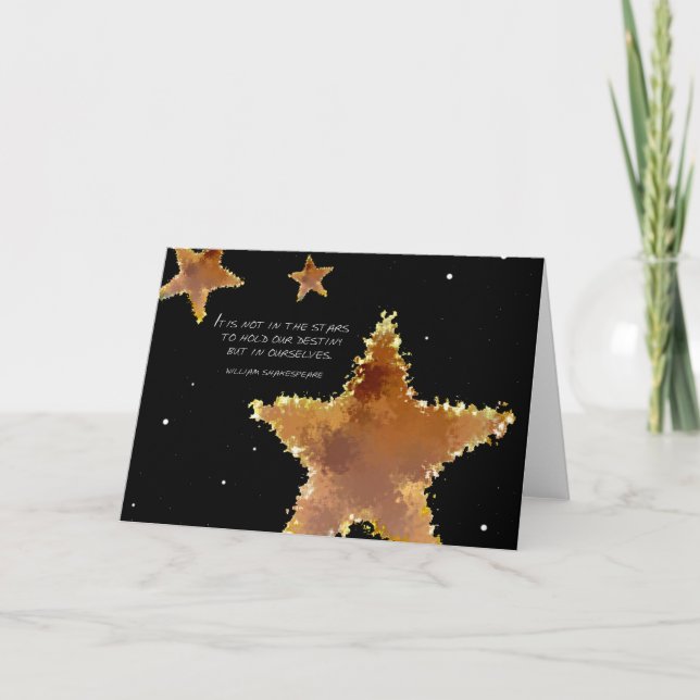 Grußkarte "Destiny Stars" Karte (Vorderseite)