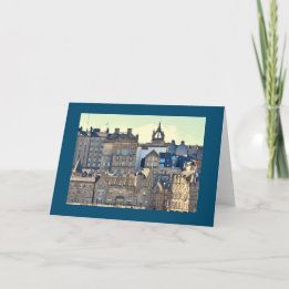 Grußkarte Edinburgh Altstadt Karte