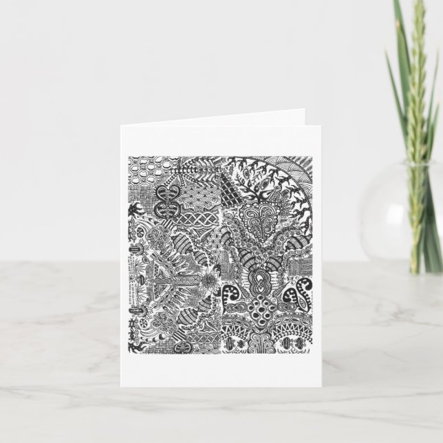 Grußkarte einiger Miniskizzen Karte (Vorderseite)